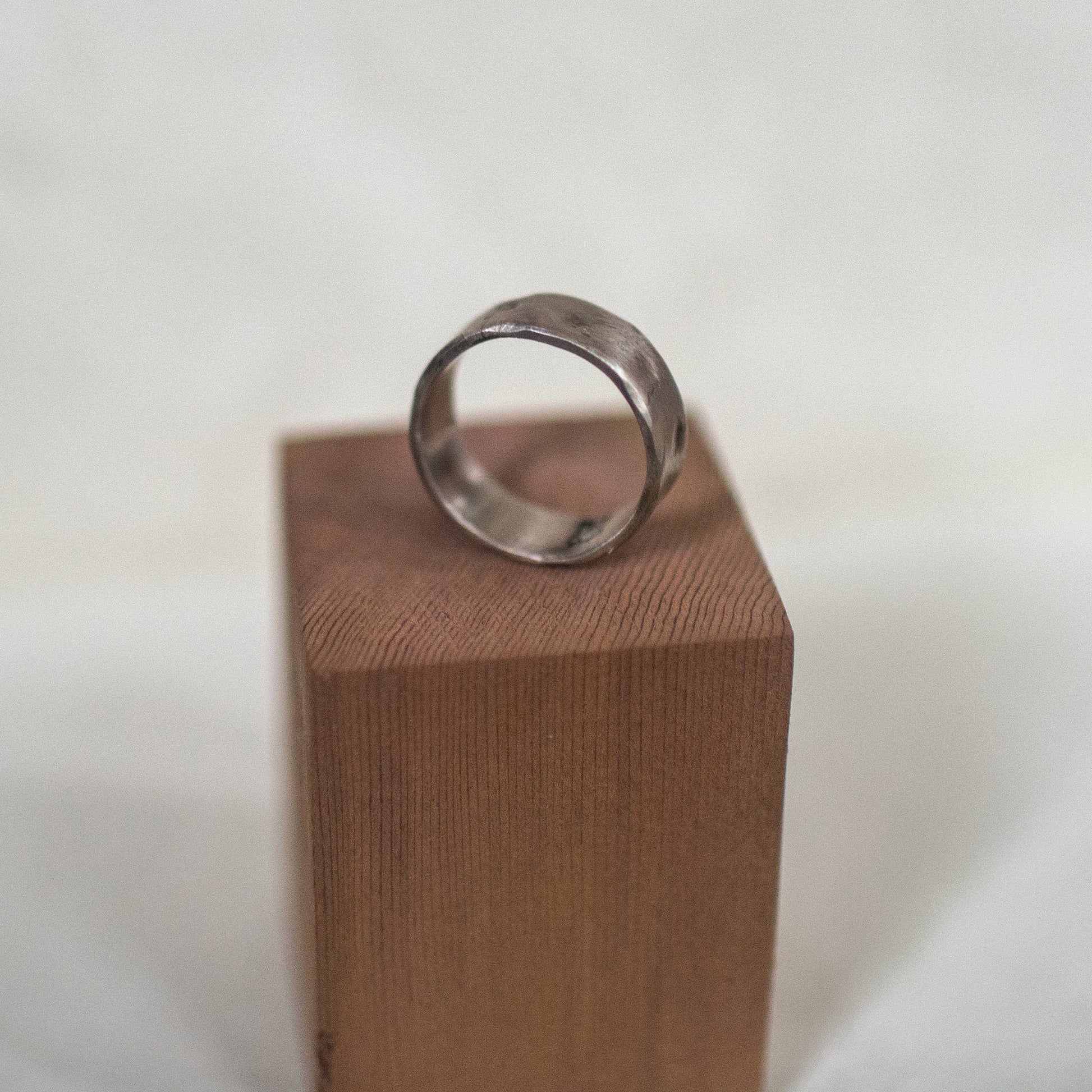 Track Burn - Sterling Silver Ring. Size 10