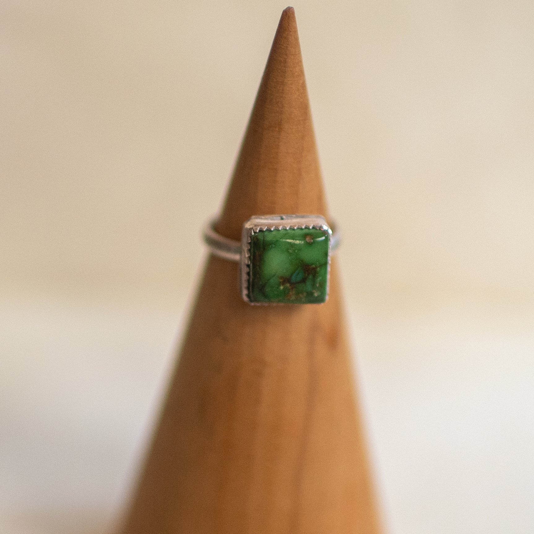 Sabrina - Bella Sierra Turquoise Sterling Silver Ring. Size 6.5