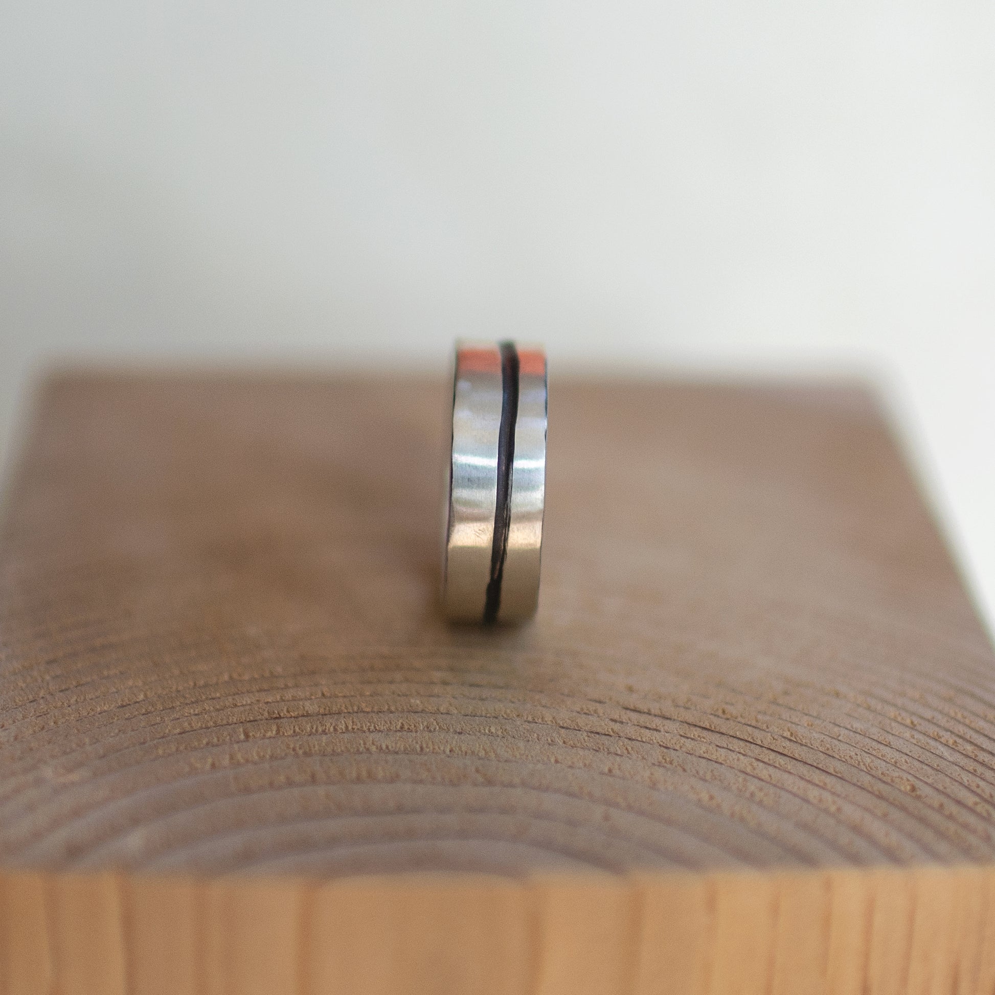 Blacktrack - Sterling Silver Ring. Size 11