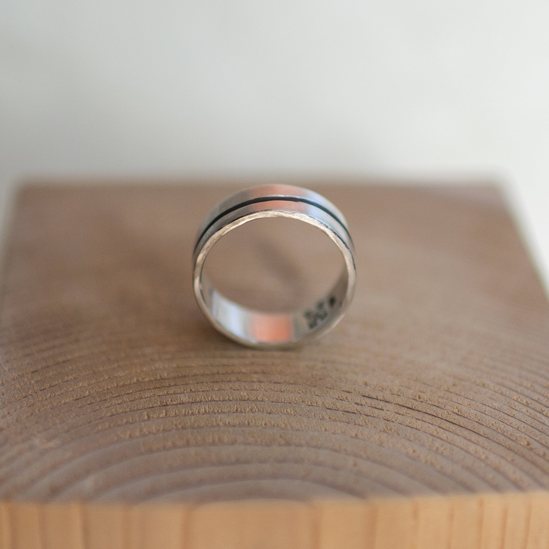 Blacktrack - Sterling Silver Ring. Size 11