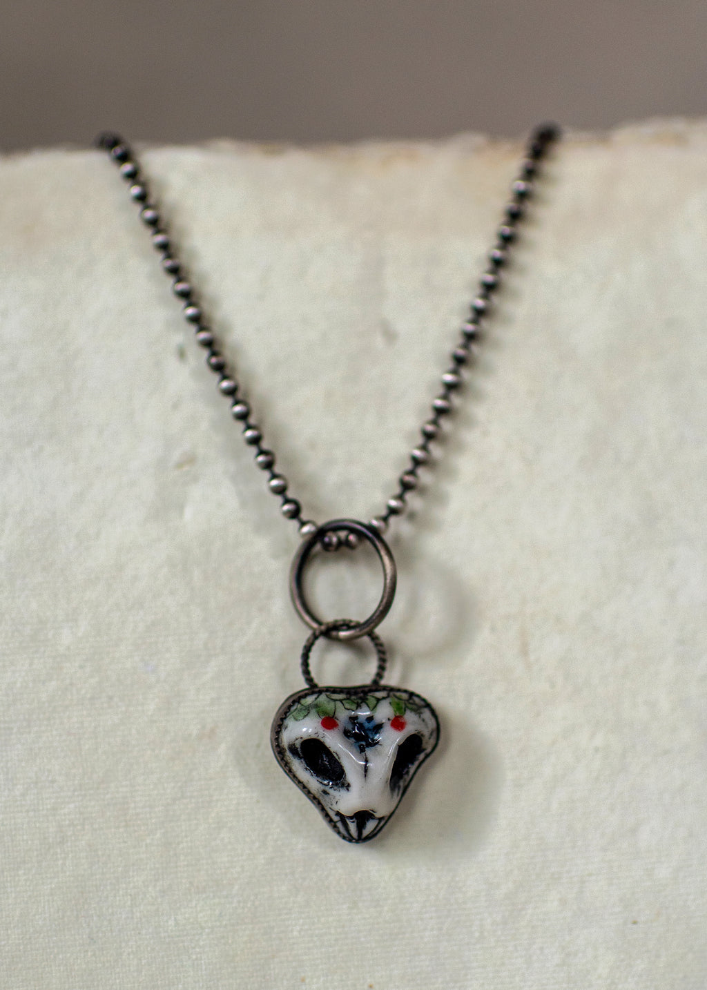  Skull Sterling Silver Necklace 