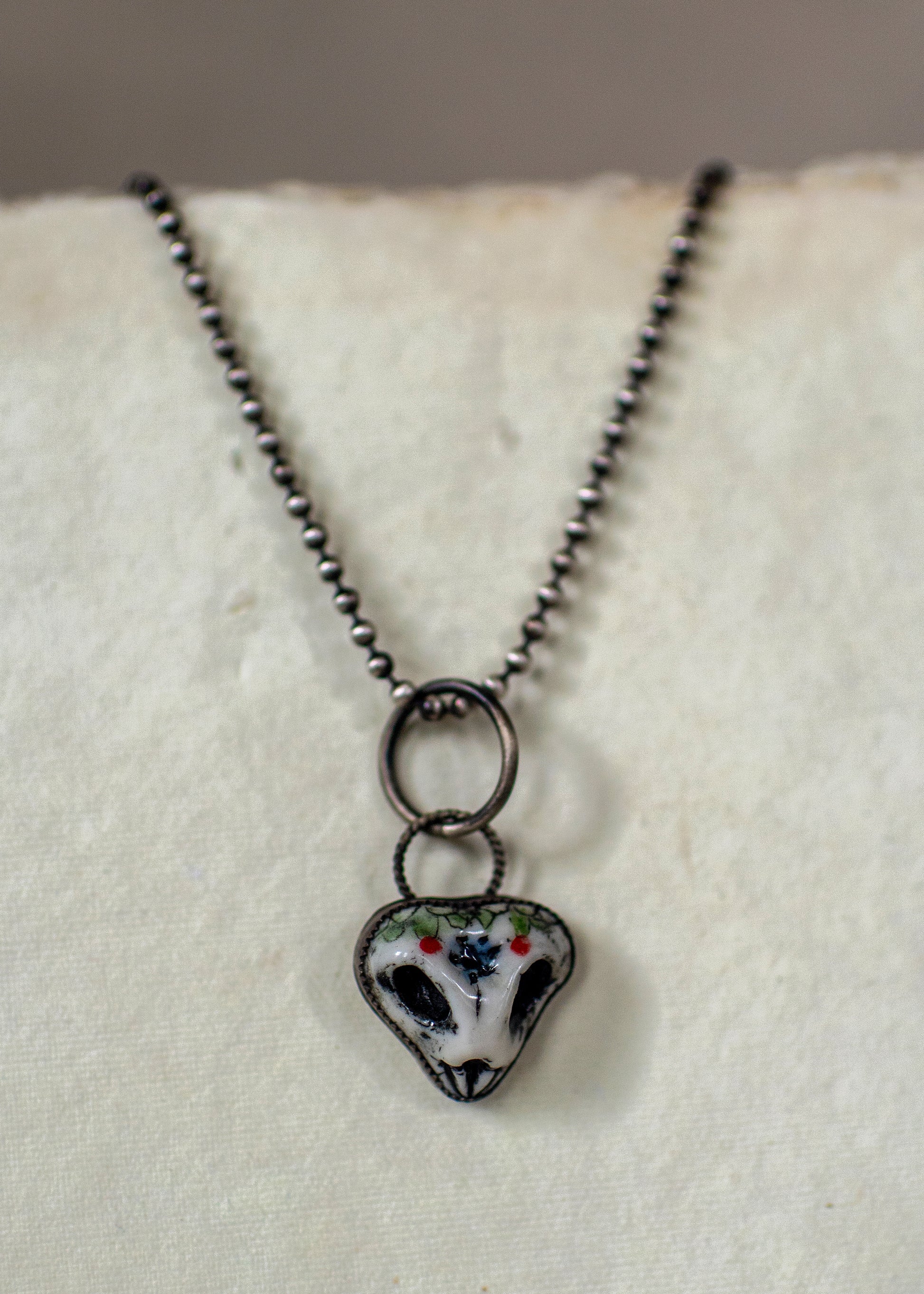 Skull Sterling Silver Necklace 