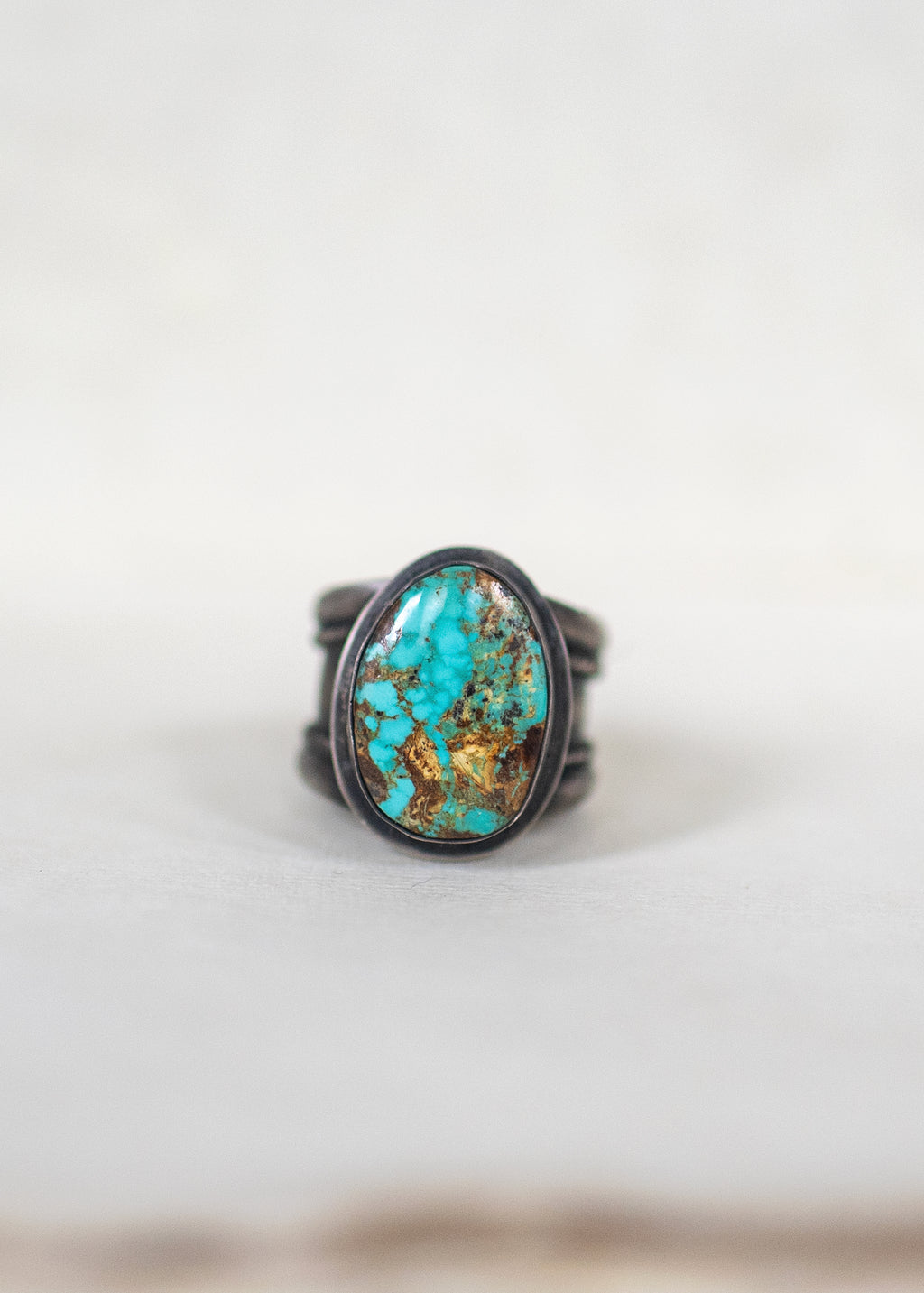 Royston Turquoise Cabochon Sterling Silver Ring