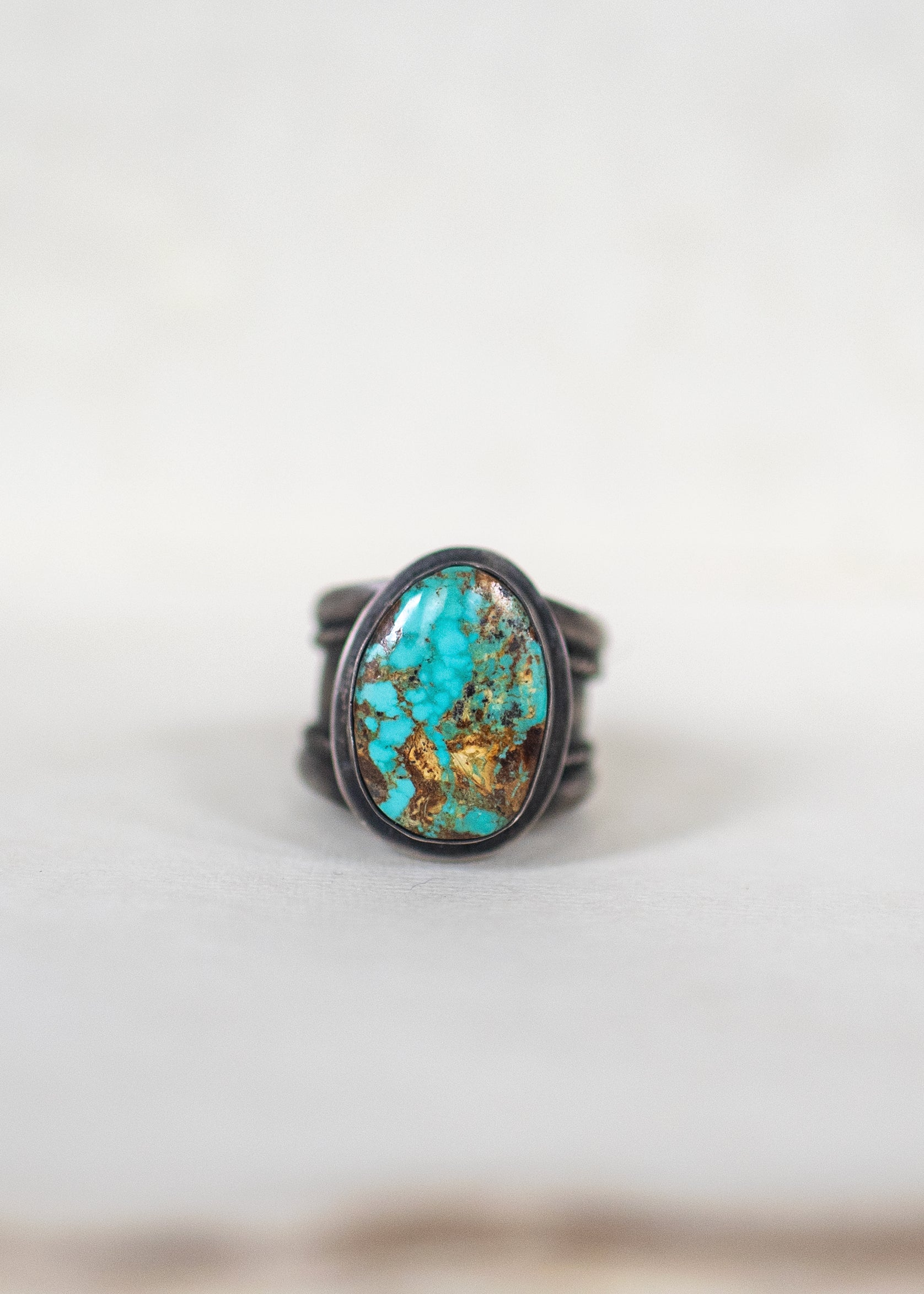 Royston Turquoise Cabochon Sterling Silver Ring