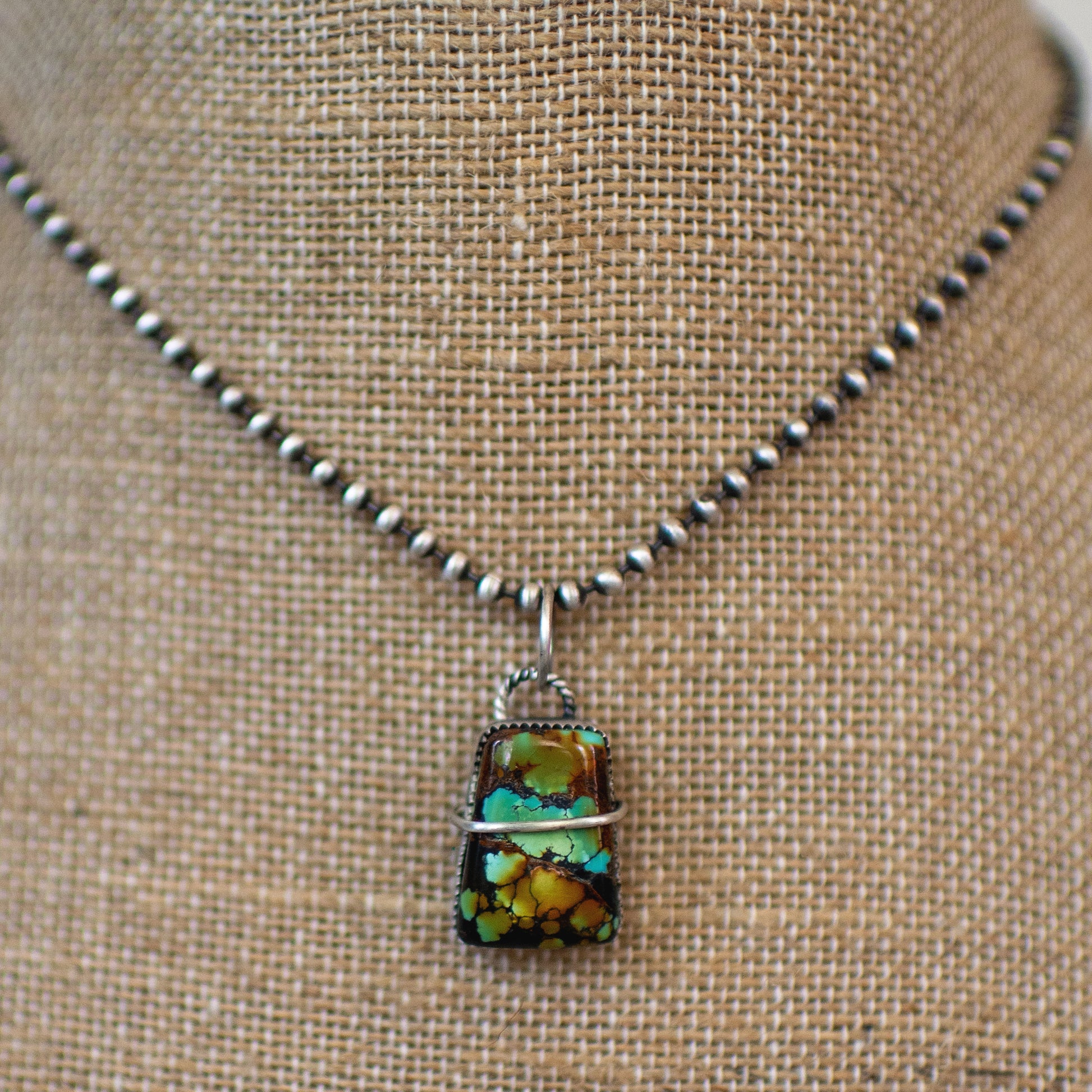 Sagefire - Sonoran Gold Turquoise Sterling Silver Necklace