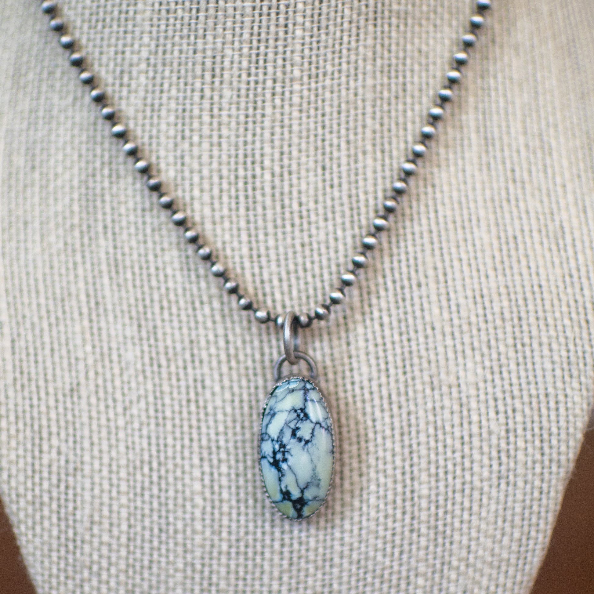 White Noise - White Buffalo Sterling Silver Necklace