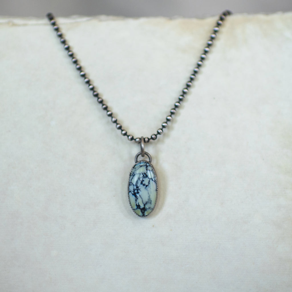 White Noise - White Buffalo Sterling Silver Necklace