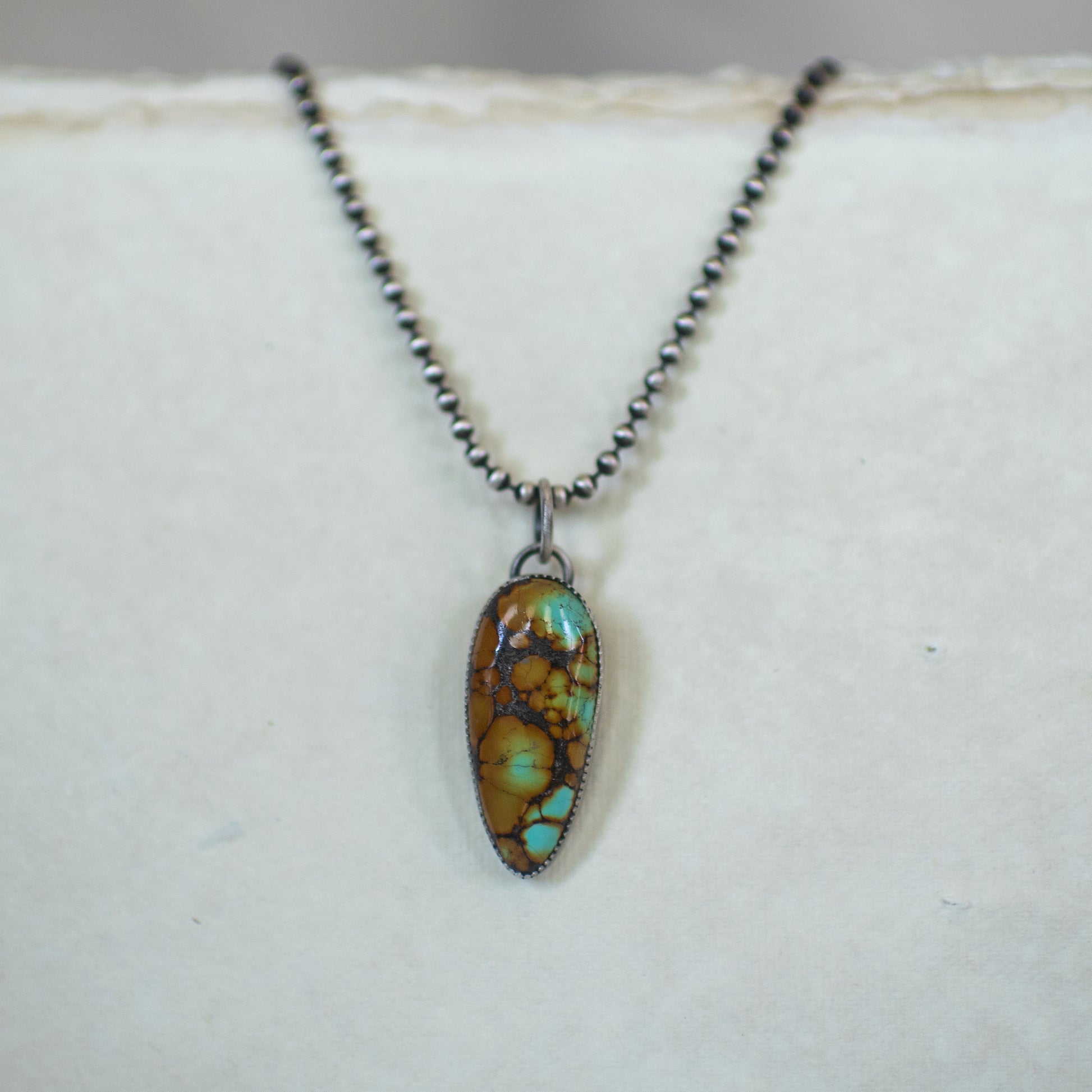 Sonoran Gold Turquoise Sterling Silver Necklace