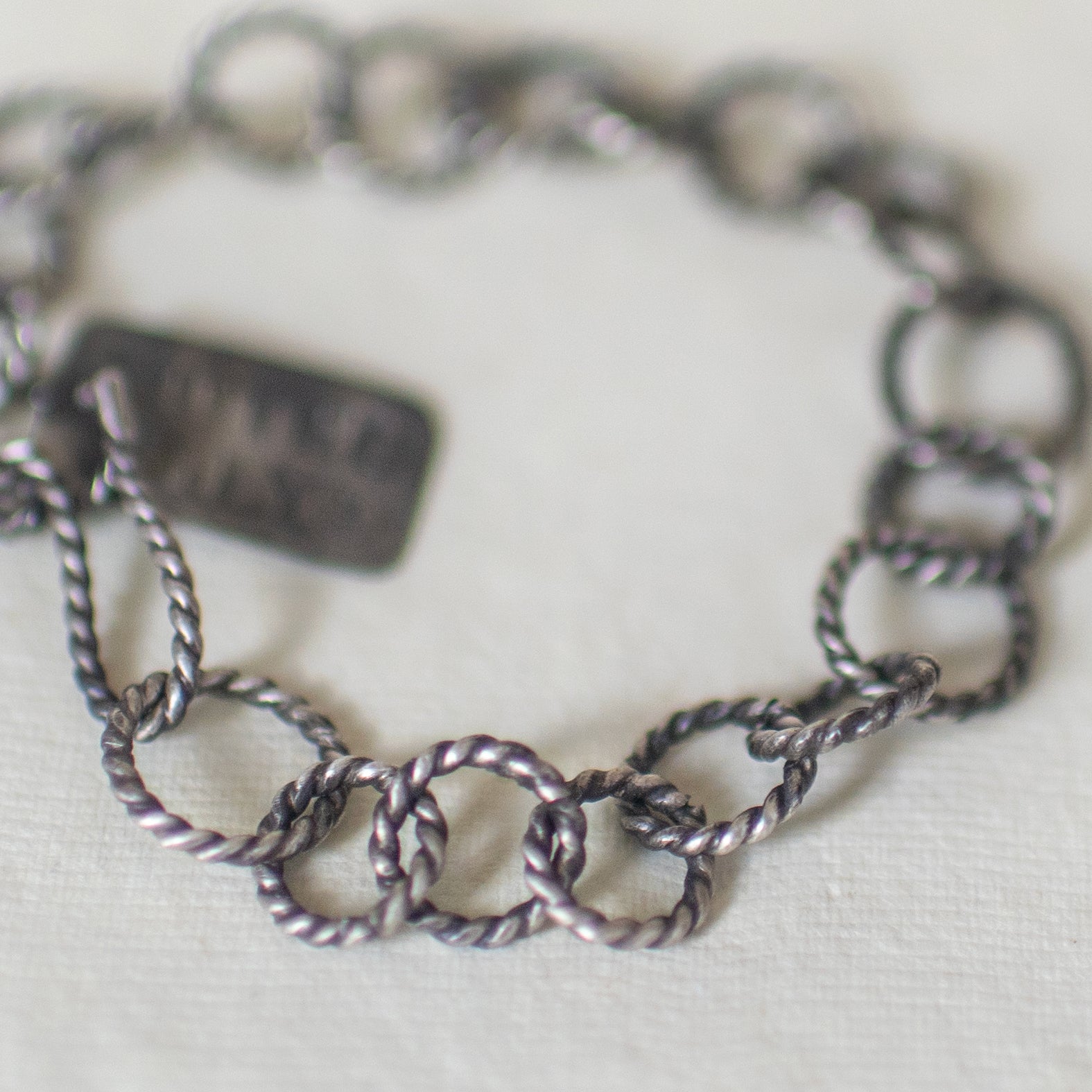 Sterling Silver Rope-Link Chain Bracelet