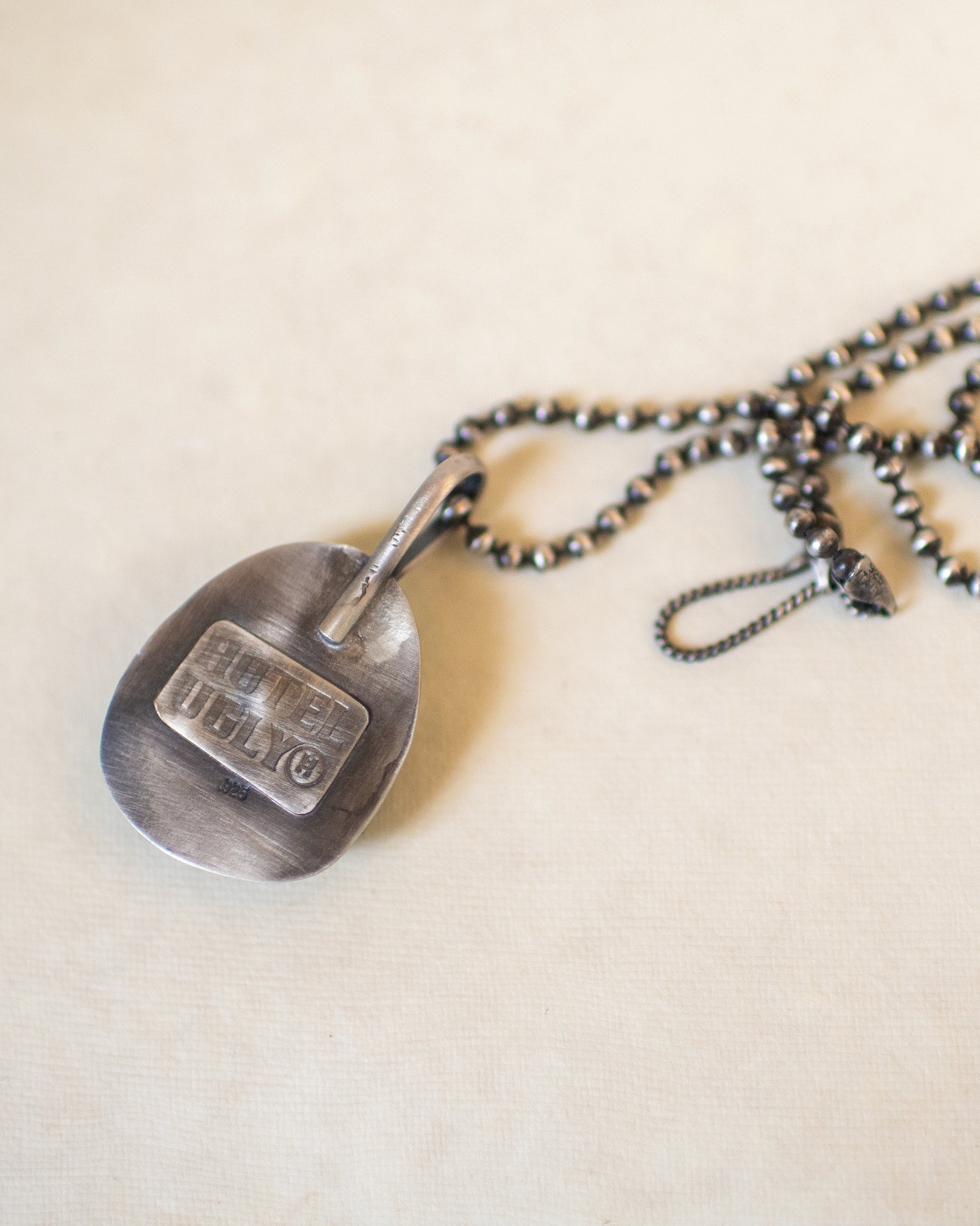 Pilot Dream - Mountain Pilot Turquoise Stone Sterling Silver Necklace