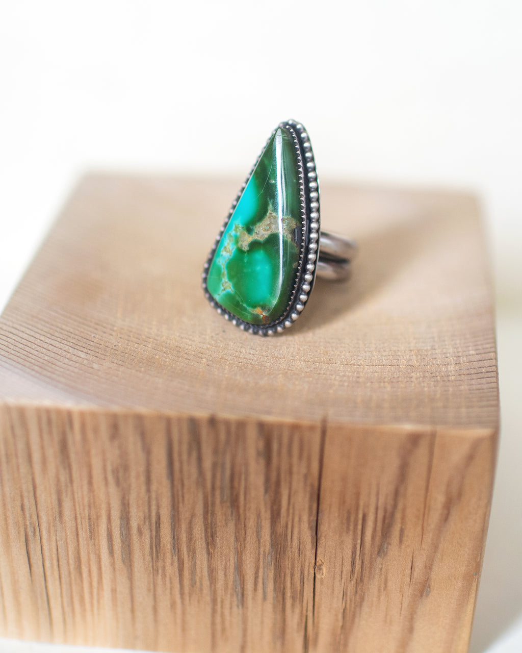 Carpe Diem - Royston Turquoise and Sterling Silver Ring. Size 8.5