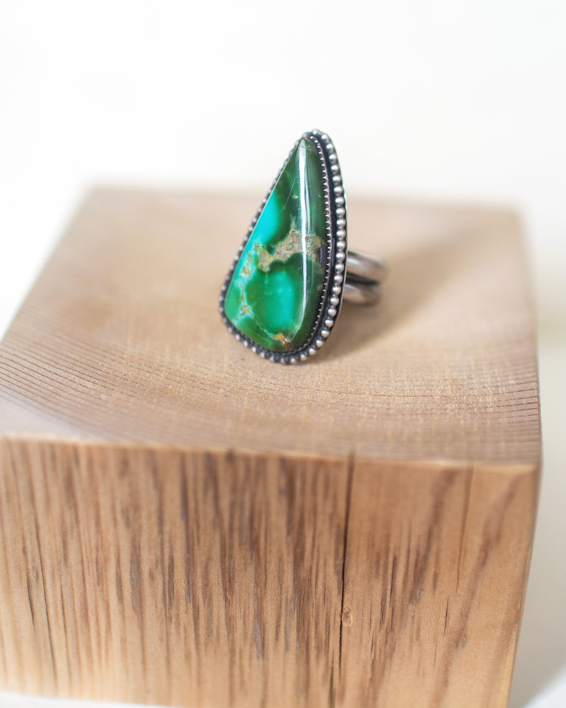 Carpe Diem - Royston Turquoise and Sterling Silver Ring. Size 8.5
