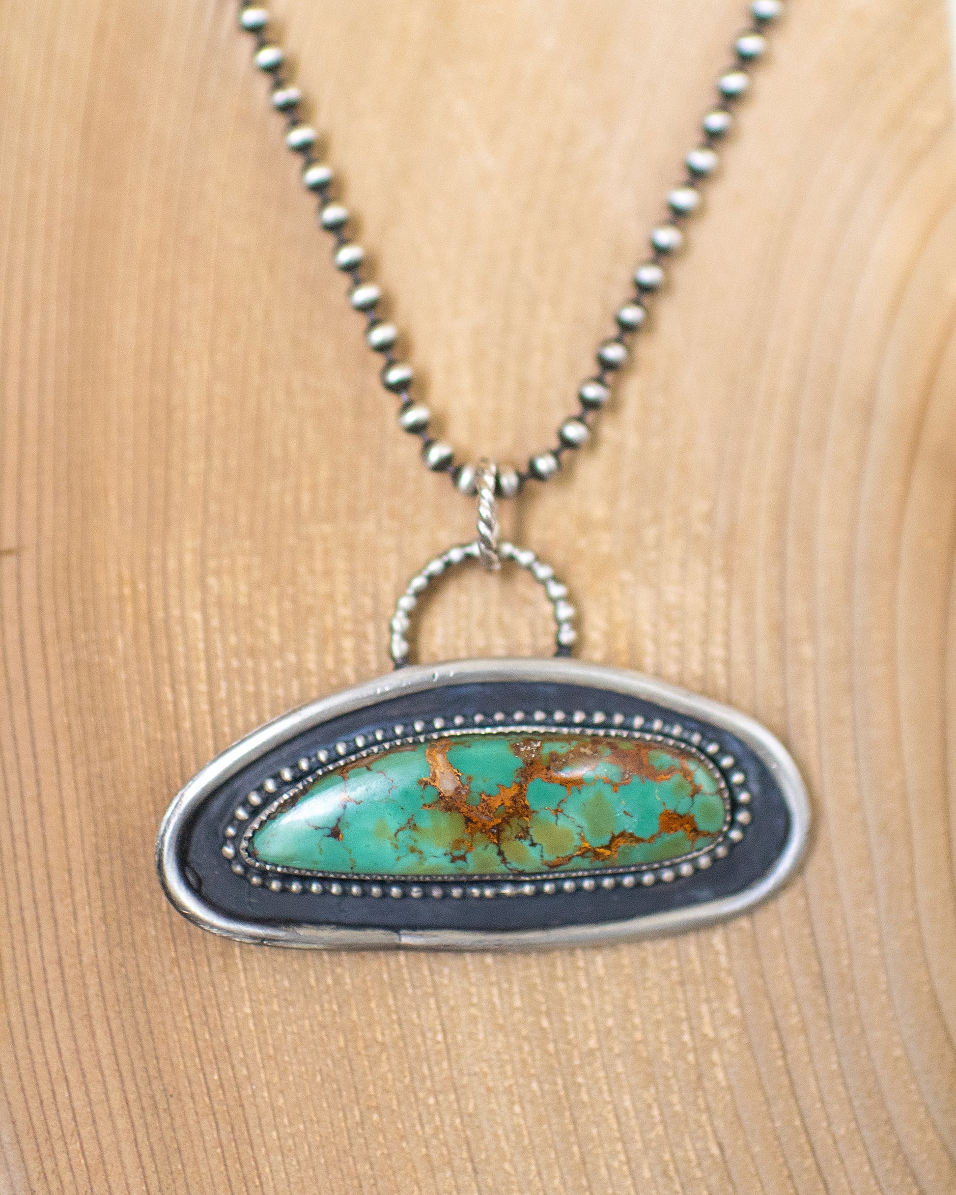 Iron Horizon - Sterling Silver and Turquoise Necklace