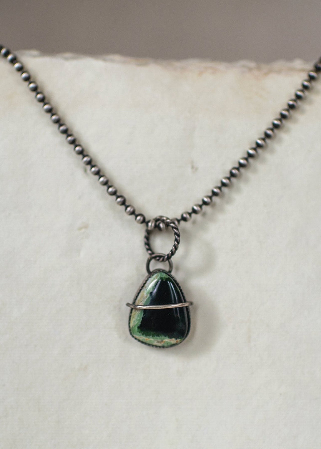 Artifact No.7 - Turquoise Sterling Silver Necklace - Hotel Ugly Metal