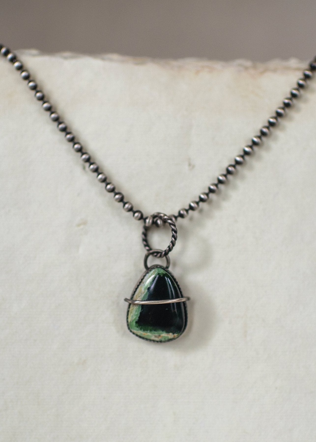 Artifact No.7 - Turquoise Sterling Silver Necklace - Hotel Ugly Metal