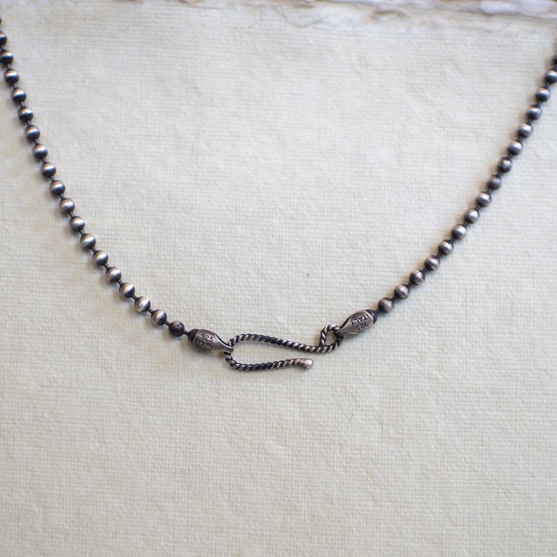 Blue Ruin - Morenci Turquoise Sterling Silver Necklace