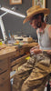 making jewelry in a studio by hand 