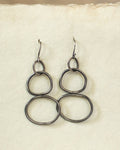 Steelin'& Rhymin' - Sterling Silver Stacked Hoop Earrings - Hotel Ugly Metal